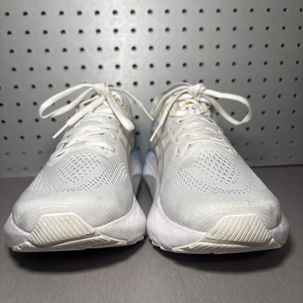 ASICS Gel-Kayano 31 Shoes Mens Size 10 White Blue Running Athletic Sneakers